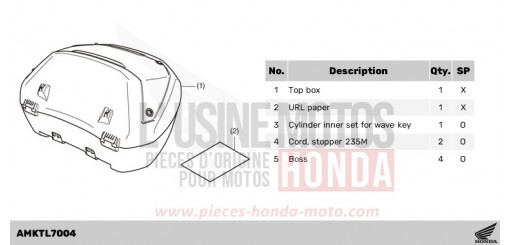 KIT,TOP BOX(SMART) ADV750R de 2024